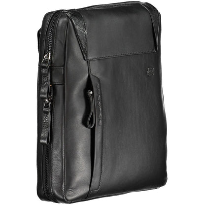 Sac à bandoulière en cuir noir Piquadro