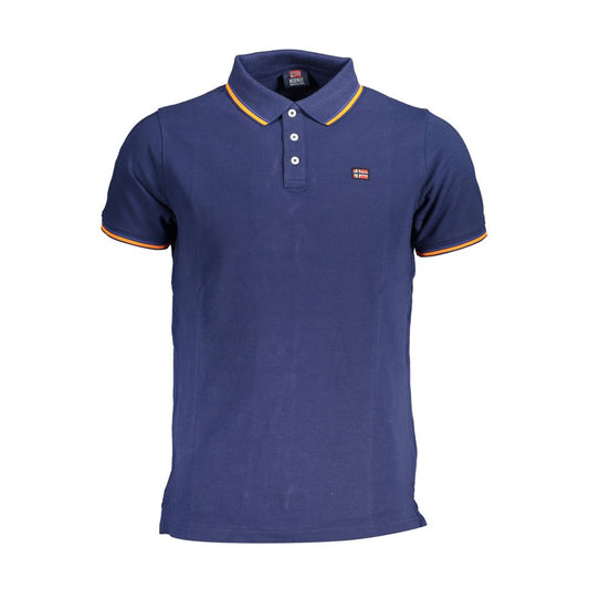 Polo bleu en coton Norvège 1963
