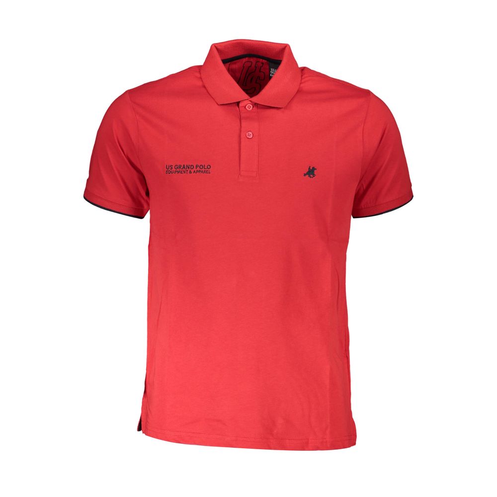 Polo en coton rouge US Grand Polo