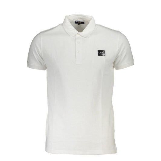 Polo blanc en coton Cavalli Class