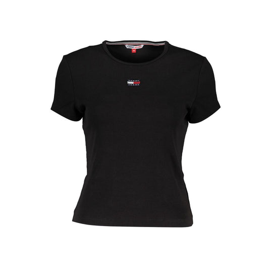 Tommy Hilfiger Black Cotton Tops &amp; T-Shirt