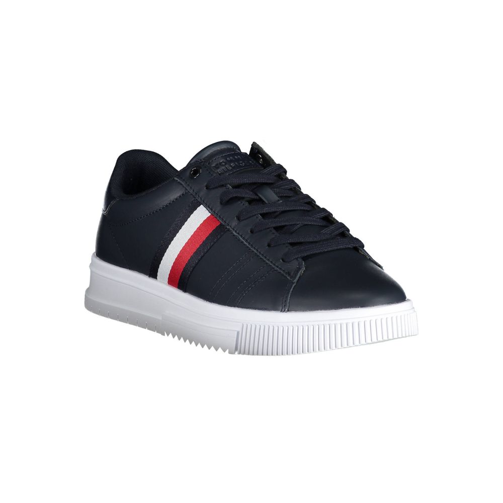 Tommy Hilfiger Blue Polyester Sneaker by Tommy Hilfiger