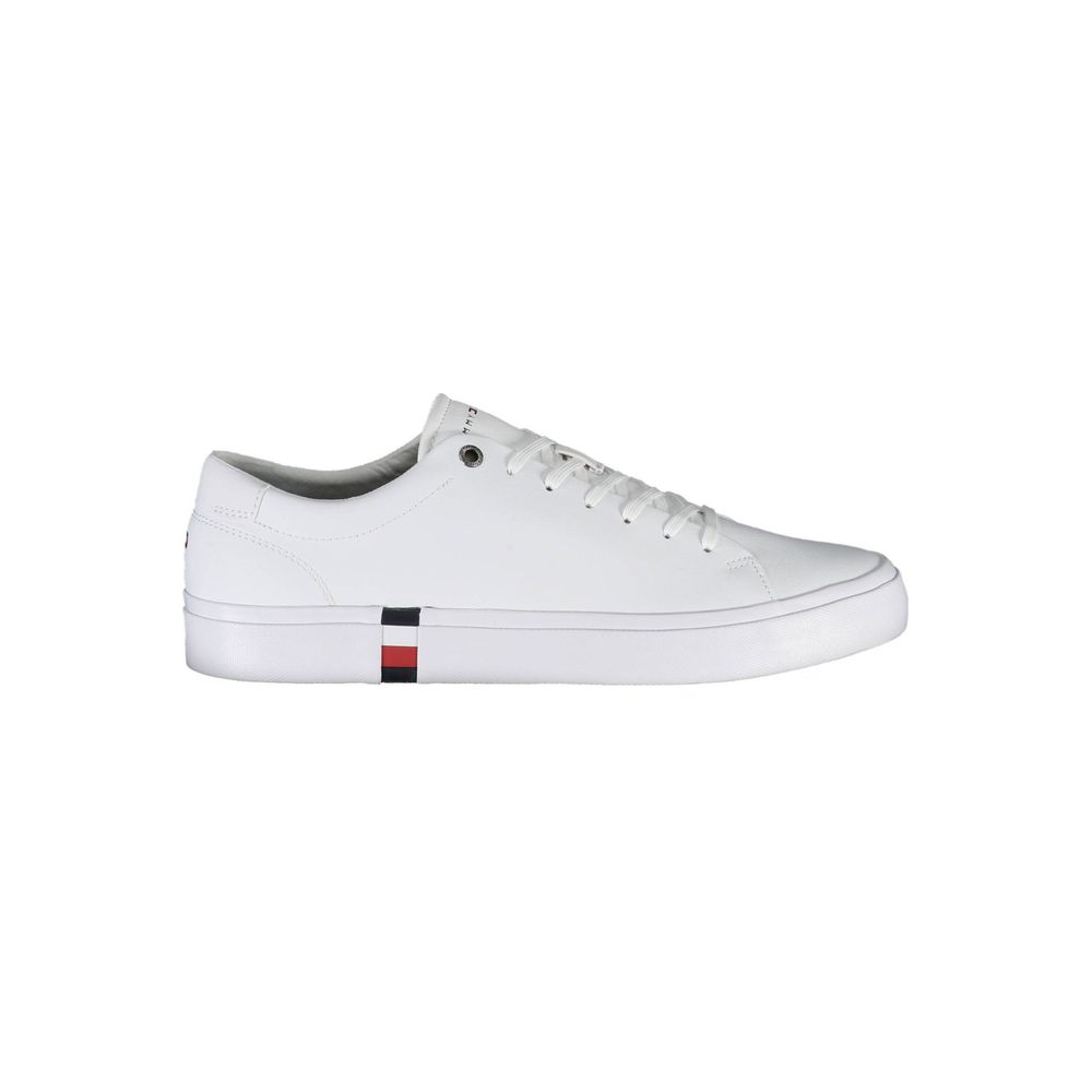 Tommy Hilfiger White Polyester Sneaker by Tommy Hilfiger