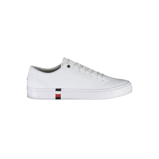 Tommy Hilfiger White Polyester Sneaker by Tommy Hilfiger