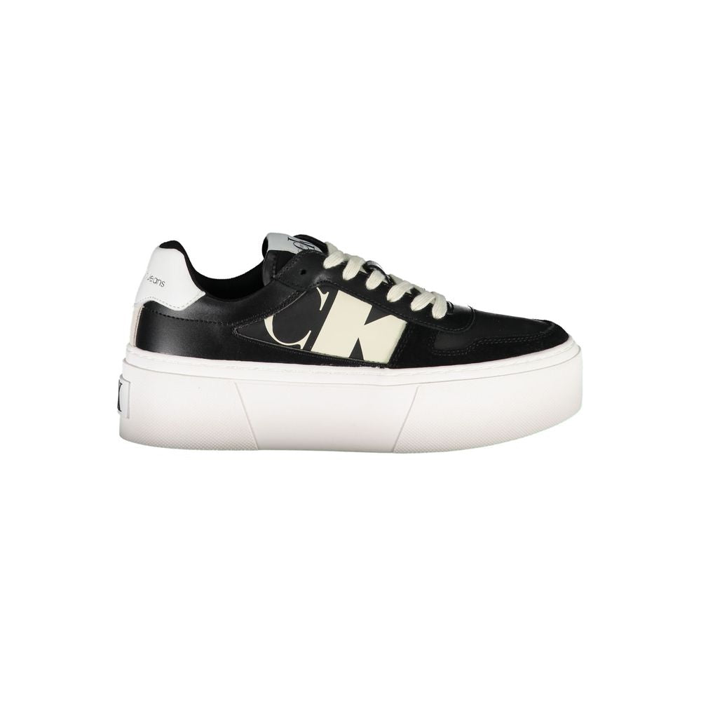 Calvin Klein Black Polyester Sneaker by Calvin Klein