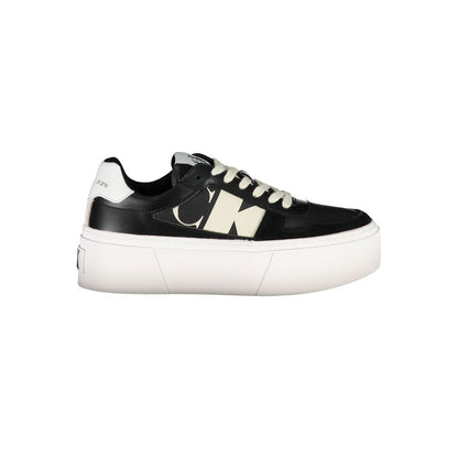 Calvin Klein Black Polyester Sneaker by Calvin Klein