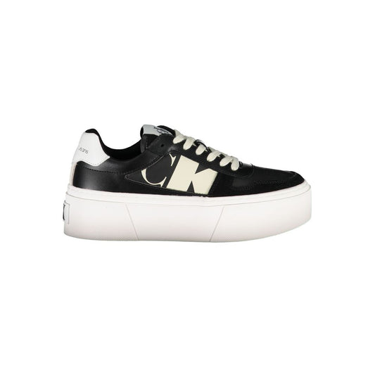 Calvin Klein Black Polyester Sneaker by Calvin Klein
