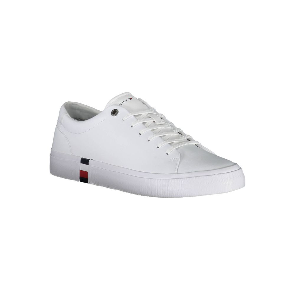 Tommy Hilfiger White Polyester Sneaker by Tommy Hilfiger