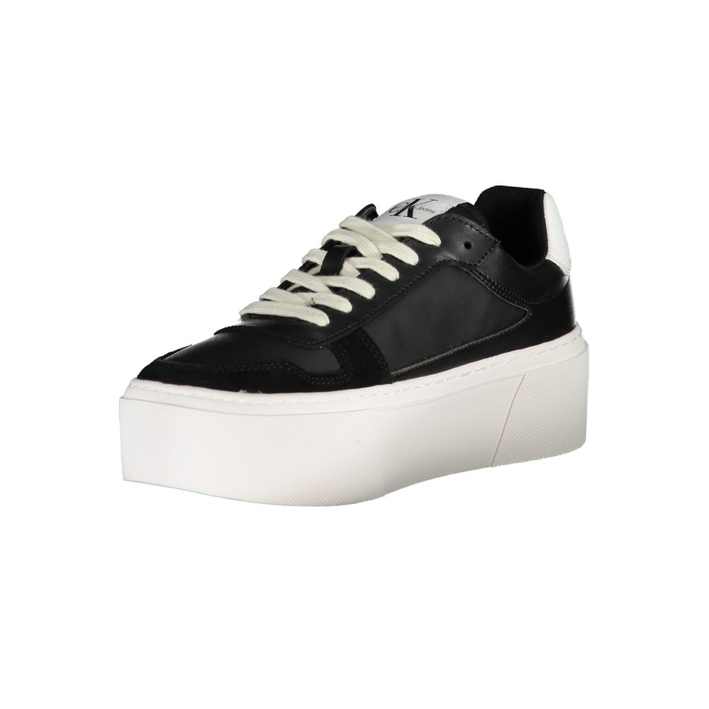 Calvin Klein Black Polyester Sneaker by Calvin Klein