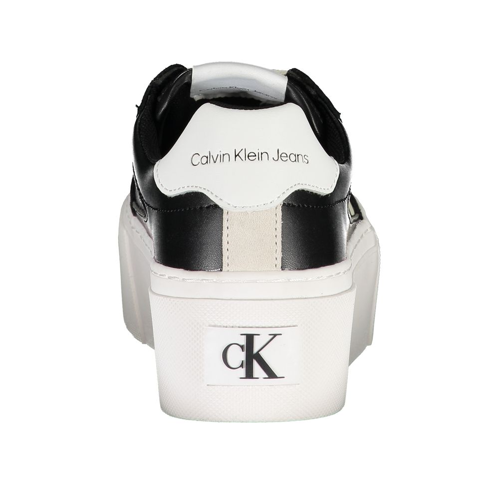 Calvin Klein Black Polyester Sneaker by Calvin Klein