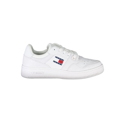 Tommy Hilfiger White Polyester Sneaker by Tommy Hilfiger