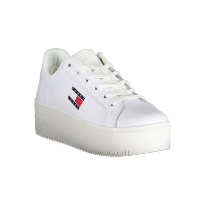 Tommy Hilfiger White Polyester Sneaker by Tommy Hilfiger