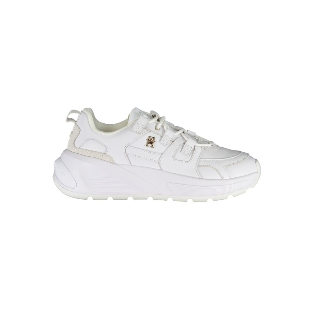 Tommy Hilfiger White Polyester Sneaker by Tommy Hilfiger