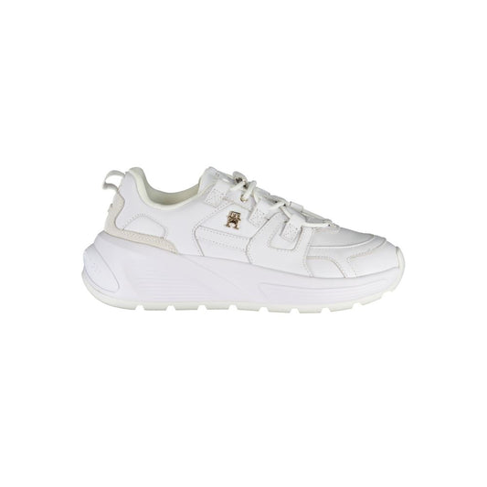 Tommy Hilfiger White Polyester Sneaker by Tommy Hilfiger
