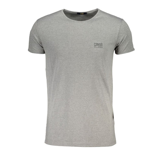 T-shirt en coton gris Cavalli Class
