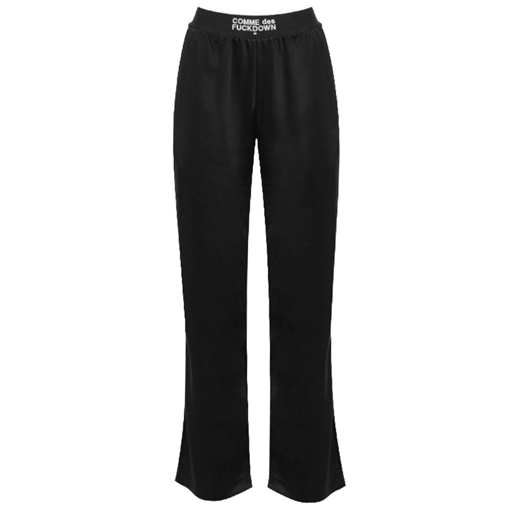 Comme Des Fuckdown Black Polyester Jeans & Pant by Comme Des Fuckdown