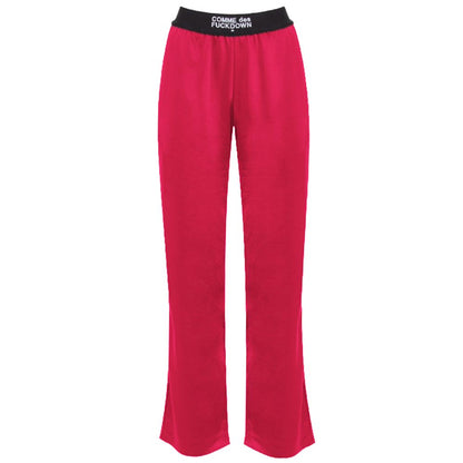 Comme Des Fuckdown Fuchsia Polyester Jeans & Pant by Comme Des Fuckdown