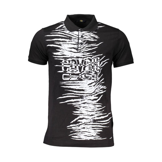 Polo Cavalli Class en coton noir