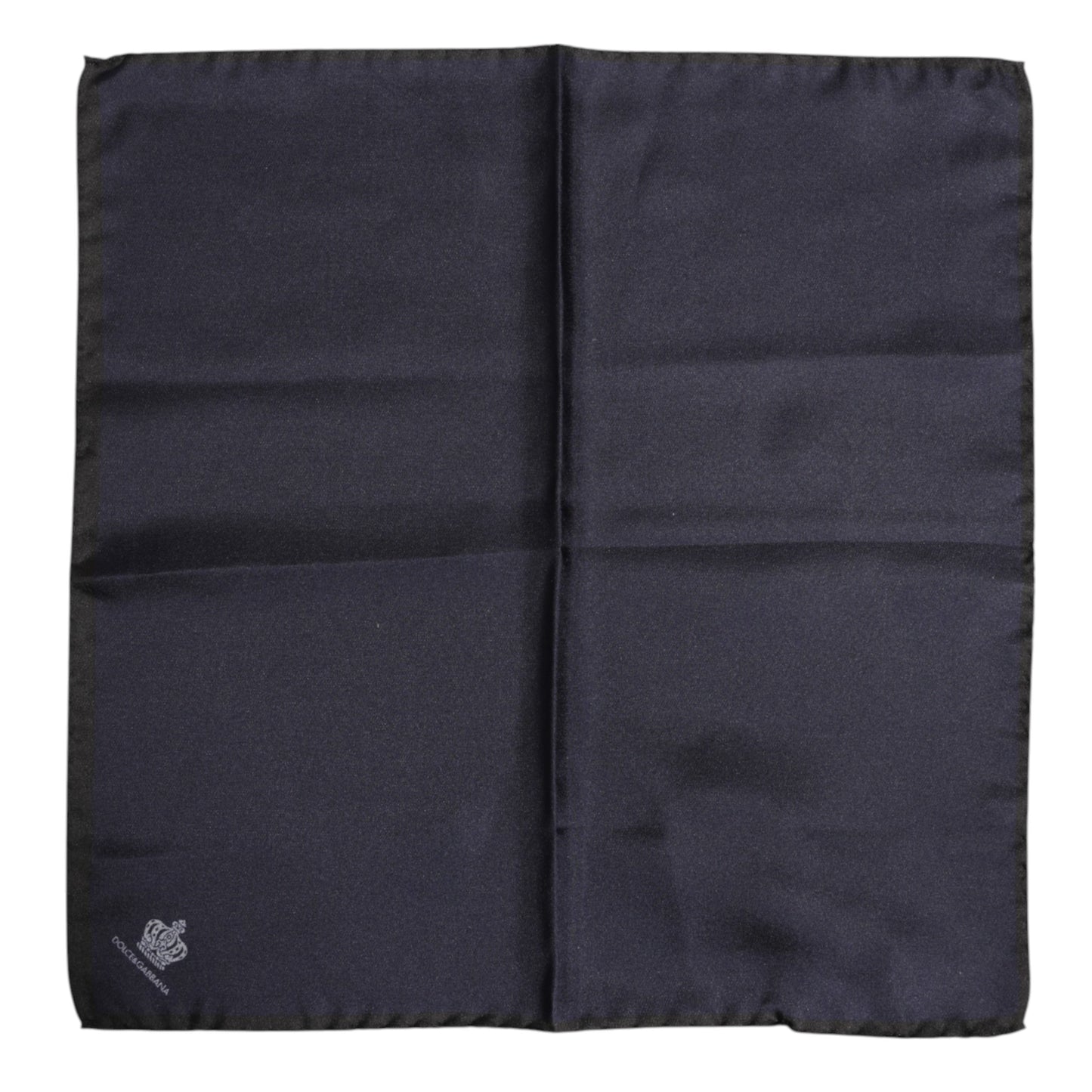 Dolce &amp; Gabbana Blue DG Crown Silk Square Men Foulard Scarf