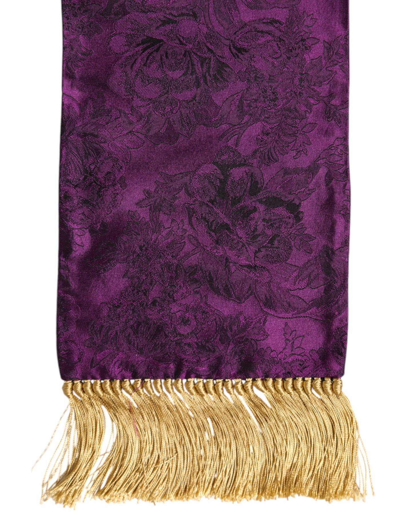Foulard croisé en soie violette Dolce &amp; Gabbana pour homme
