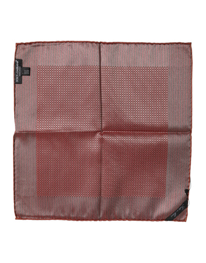 Foulard carré en soie orange Dolce &amp; Gabbana pour homme