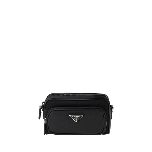Sac à bandoulière en cuir Prada