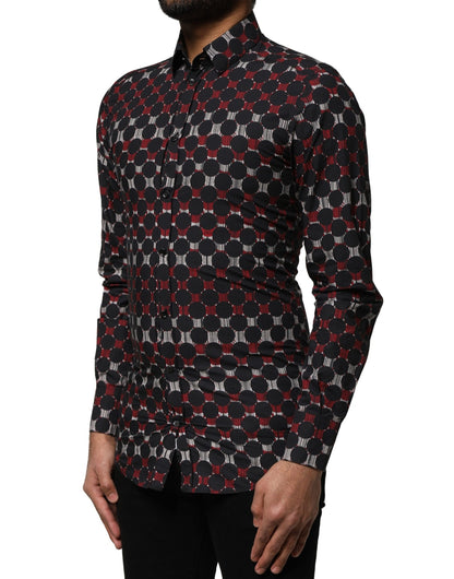 Dolce & Gabbana Multicolor Cotton GOLD Long Sleeves Shirt by Dolce & Gabbana