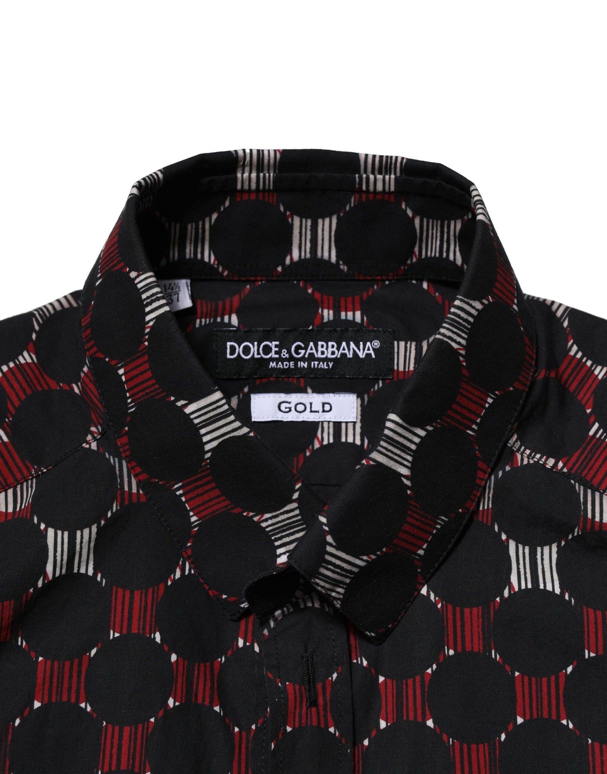 Dolce & Gabbana Multicolor Cotton GOLD Long Sleeves Shirt by Dolce & Gabbana