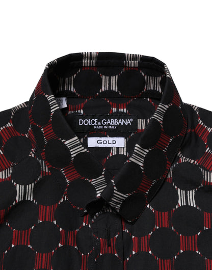 Dolce & Gabbana Multicolor Cotton GOLD Long Sleeves Shirt by Dolce & Gabbana