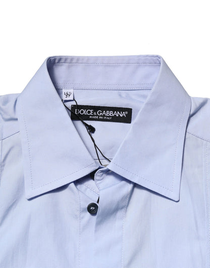 Dolce & Gabbana Light Blue Cotton Long Sleeves Dress Shirt by Dolce & Gabbana