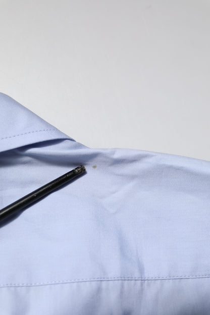 Dolce & Gabbana Light Blue Cotton Long Sleeves Dress Shirt by Dolce & Gabbana