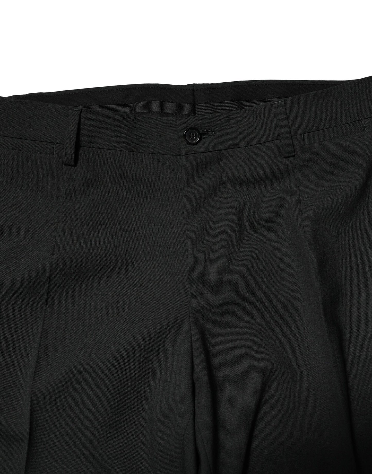 Costume 2 pièces simple boutonnage en laine noire Dolce &amp; Gabbana