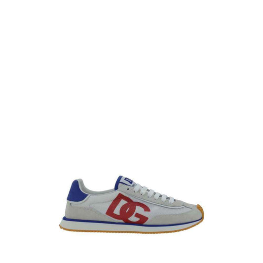 Dolce & Gabbana Sneakers Suède Verlengde Neus Silhouette