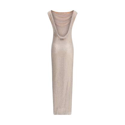 Self-Portrait Rhinestone Maxi Dress