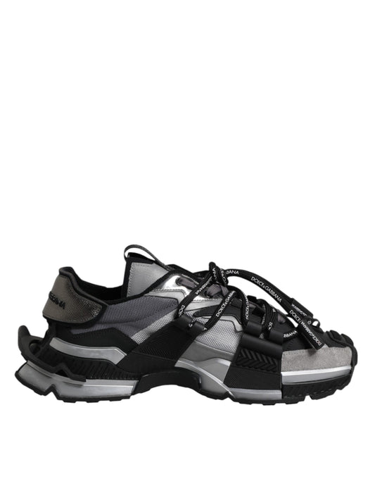Dolce & Gabbana Multicolor Panelled Space Sneakers Shoes by Dolce & Gabbana