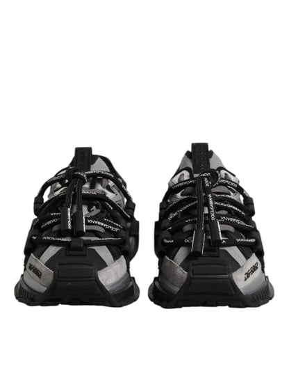 Dolce & Gabbana Multicolor Panelled Space Sneakers Shoes by Dolce & Gabbana