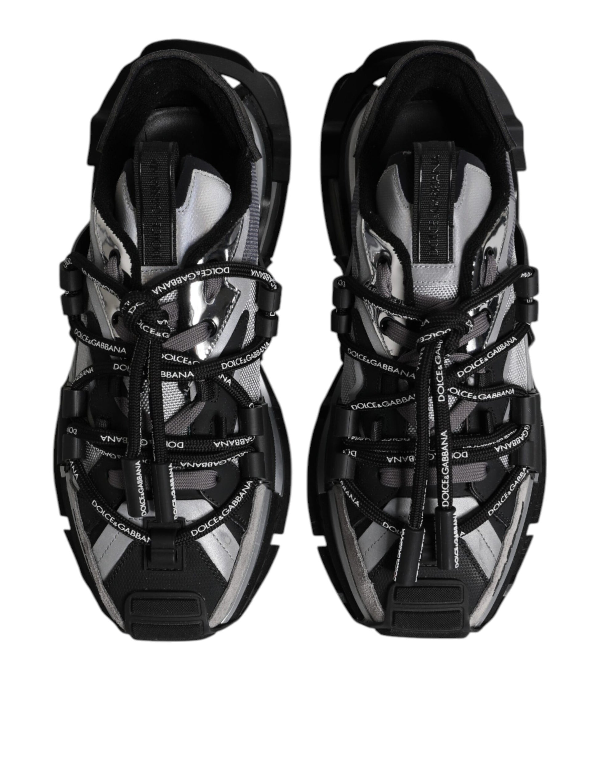 Dolce & Gabbana Multicolor Panelled Space Sneakers Shoes by Dolce & Gabbana