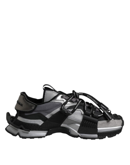 Dolce & Gabbana Multicolor Panelled Space Sneakers Shoes by Dolce & Gabbana