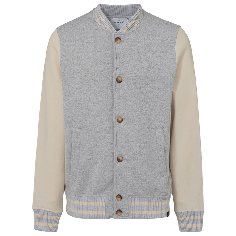 Gran Sasso Gray Cotton Jackets &amp; Coat