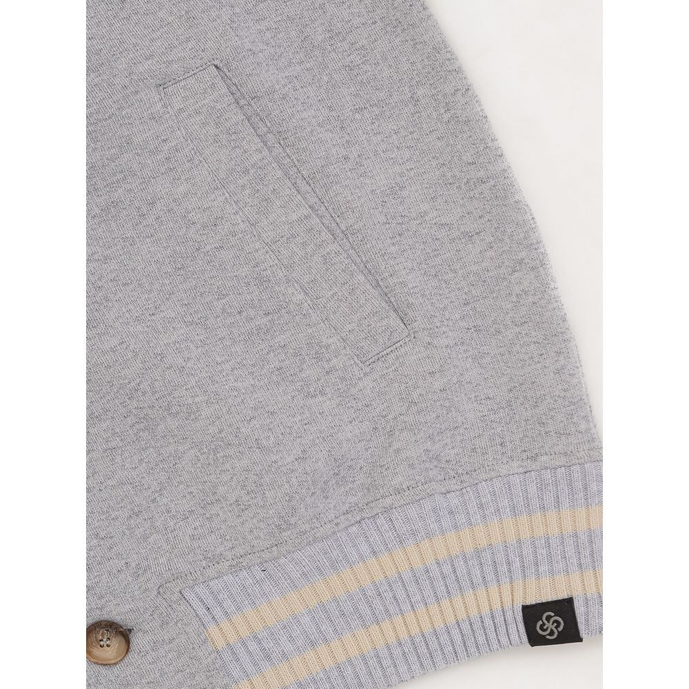 Gran Sasso Gray Cotton Jackets &amp; Coat