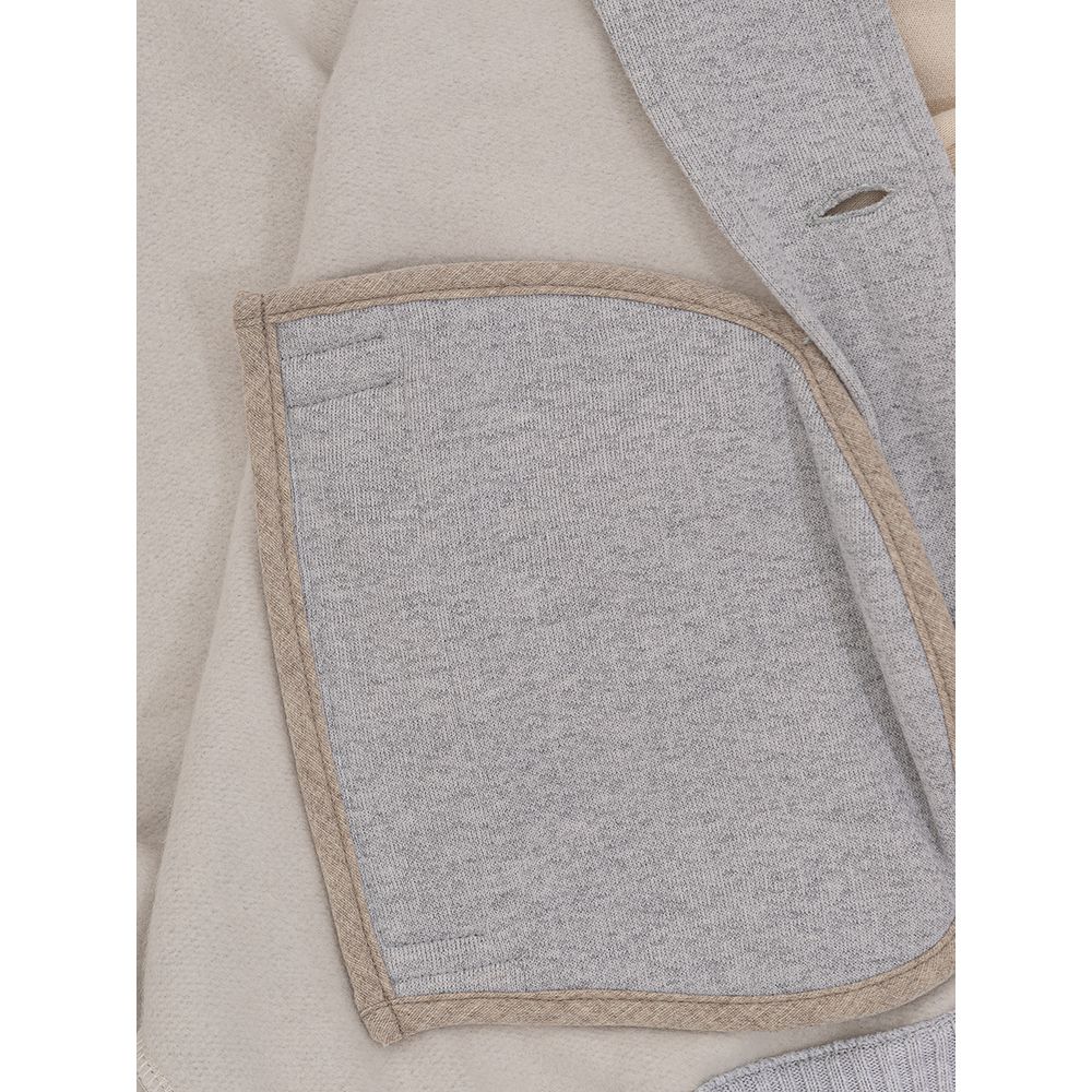 Gran Sasso Gray Cotton Jackets &amp; Coat