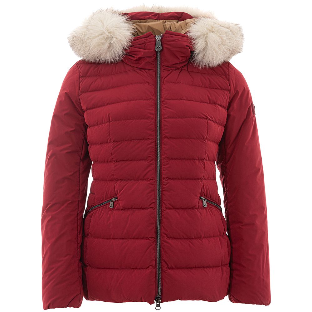 Peuterey Bordeaux Polyester Jackets &amp; Coat