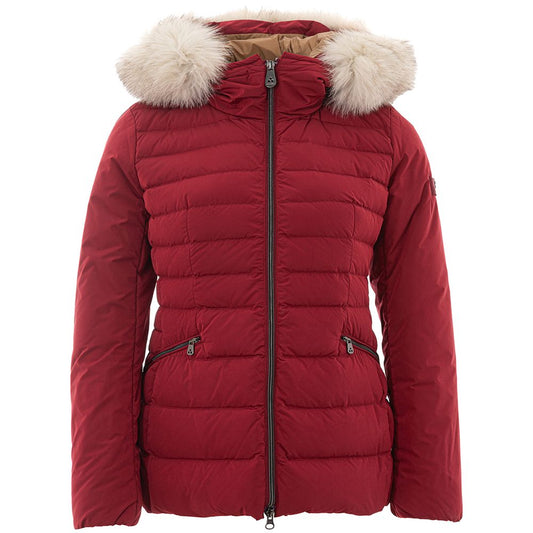 Peuterey Bordeaux Polyester Jackets &amp; Coat