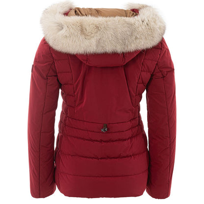 Peuterey Bordeaux Polyester Jackets &amp; Coat