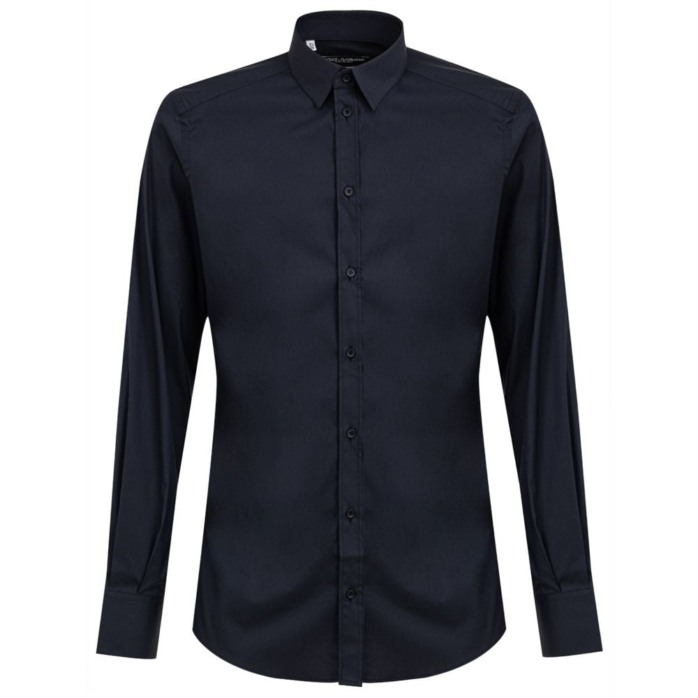 Dolce & Gabbana Blue Cotton Shirt by Dolce & Gabbana