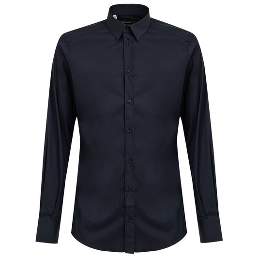 Dolce & Gabbana Blue Cotton Shirt by Dolce & Gabbana