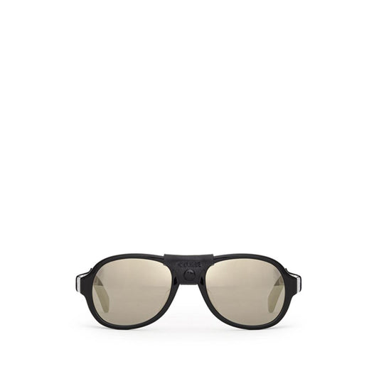 Lunettes de soleil Céline en cuir de veau noir