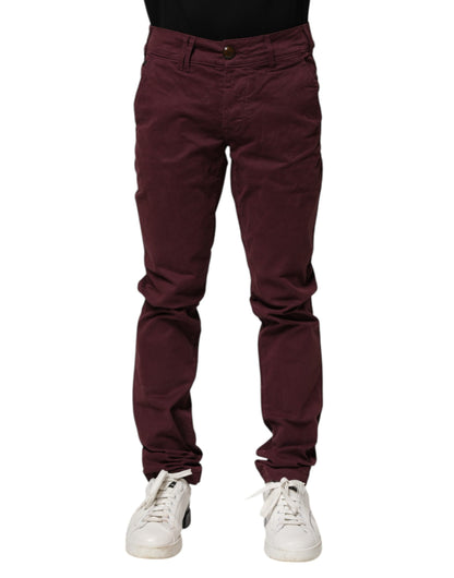 CYCLE Maroon Cotton Stretch Skinny Fit Men Denim Jeans by CYCLE