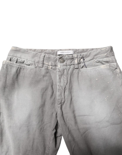 Balmain Light Gray Washed Skinny Fit Men Denim Jeans by Balmain