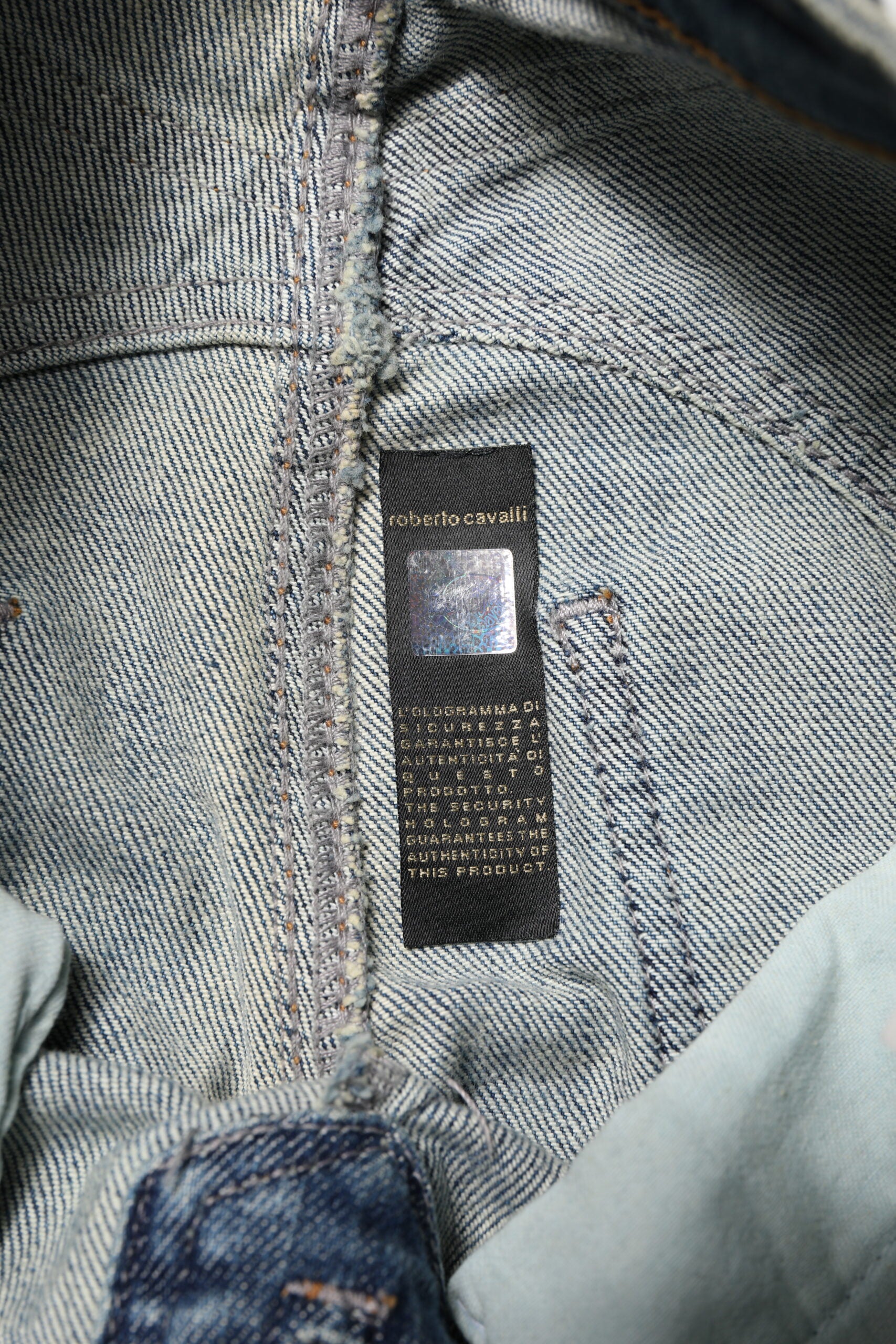 Just Cavalli Blue Washed Straight Fit Men Denim Jeans by Just Cavalli
